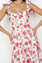 On The Roof Midi Dress Pink