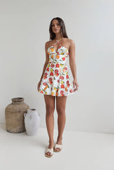 Fruits Of Summer Mini Dress Print