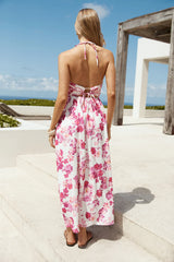 Cross My Heart Halter Maxi Dress Pink