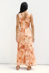 Seafoam Dreams Maxi Dress Orange