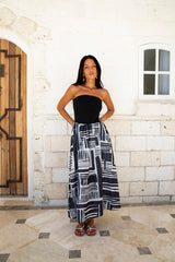 Selena Strapless Maxi Dress Black
