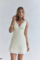 Picnic Perfect Mini Dress Yellow