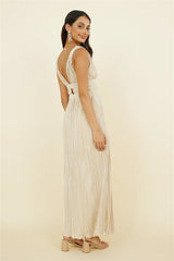 Jupiter Calling Maxi Dress Beige
