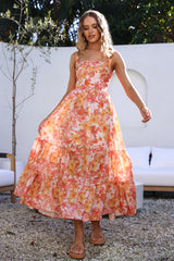 Tell Me Everything Maxi Dress Orange