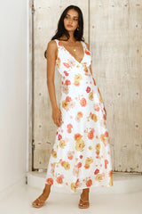 Apricot Dream Maxi Dress Floral