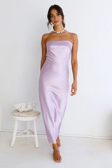 Gleam In Gold Maxi Dress Purple