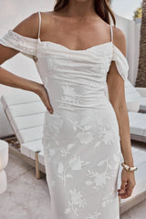 Tropical Tide Maxi Dress White