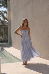 Sunny Afternoons Maxi Dress Blue