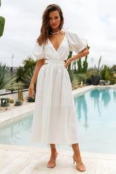 No Matter Maxi Dress White
