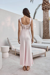 Milos Nights Midi Dress Pink