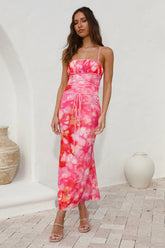 Catching Feelings Maxi Dress Pink