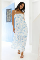 Hidden Lagoon Maxi Dress Blue