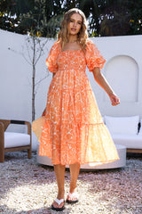 Written In The Sky Maxi Dress Orange