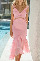 Dance Away Maxi Dress Pink