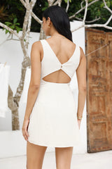 Dusk Dream Mini Dress Natural