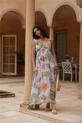 Tropical Bloom Maxi Dress Floral