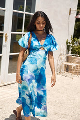 Jungle Adventure Maxi Dress Blue