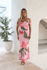 Lost In Your Eyes Mesh Maxi Dress Pink