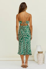 Climbing Vines Maxi Dress Green