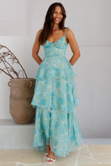 Cascata Maxi Dress Mint