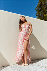 Rosé Rendezvous Maxi Dress Red