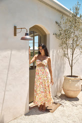 Field Wanderer Strapless Maxi Dress Yellow