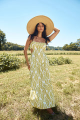 Tropic Trails Maxi Dress Green