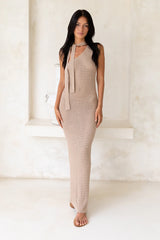 Sunshine Picnic Maxi Dress Beige