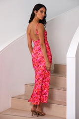 Take Me To Dinner Maxi Dress Pink Floral