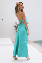Move Along Maxi Dress Aqua