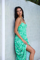 My Feelings Midi Dress Green
