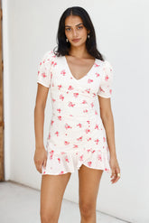 Wildflower Secrets Mini Dress White