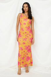 Burning Wishes Maxi Dress Orange