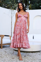 Always On My Mind Midi Dress Pink