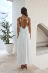 Warmth Of Love Maxi Dress White