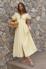 Busy Bee Maxi Dress Yellow