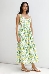 Under The Lemon Tree Midi Dress Print