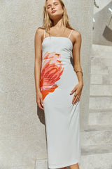 Bouquet Blooms Maxi Dress Orange