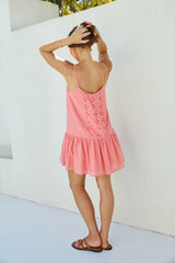 Coral Craze Mini Dress Pink
