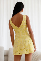 Wonderous Moment Mini Dress Yellow