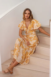 Because Of You Maxi Dress Orange