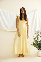 Salty Air Maxi Dress Yellow