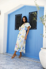 Silent Lullabies One Shoulder Midi Dress Print