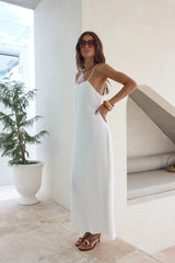 Warmth Of Love Maxi Dress White