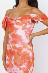 Deep Dawn Maxi Dress Pink