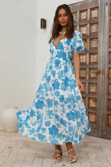 Sugar Rush Midi Dress Blue