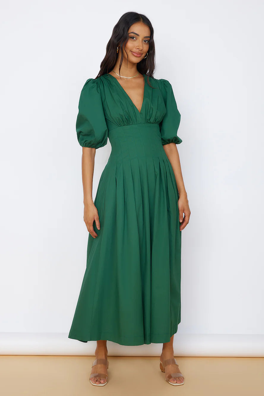Nature's Escape Maxi Dress Green