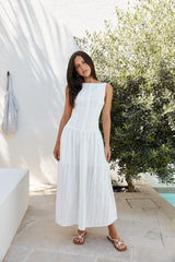 Halo Haven Maxi Dress White