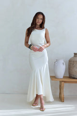 Oath To You Satin Maxi Dress Champagne