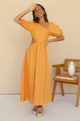 Ocherous Maxi Dress Orange